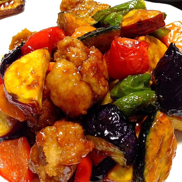 秋野菜の甘黒酢あんです あと引く優しい甘酢っぱさ レシピ 作り方 By ゆんゆんゅん 楽天レシピ